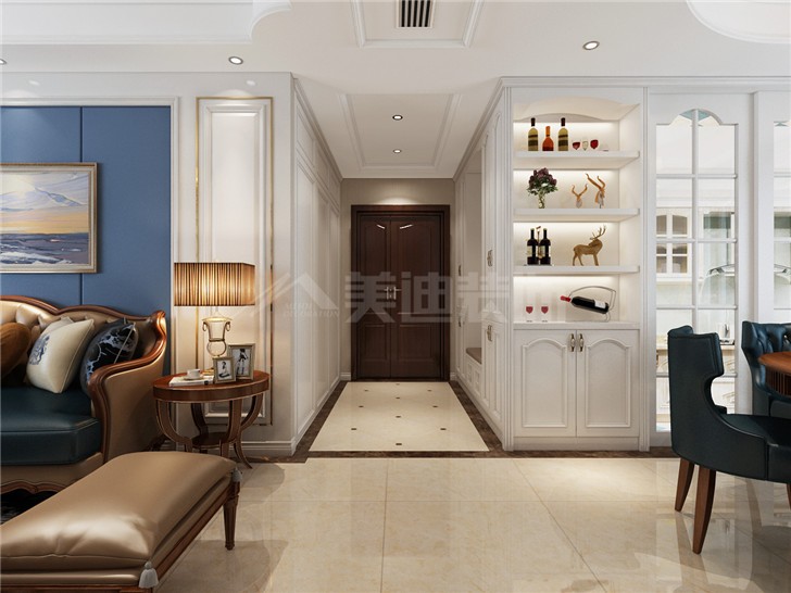 梅溪四季190平歐式風裝修案例圖—玄關