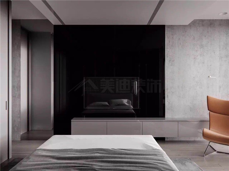 北辰三角洲130平現代風裝修案例圖—主臥