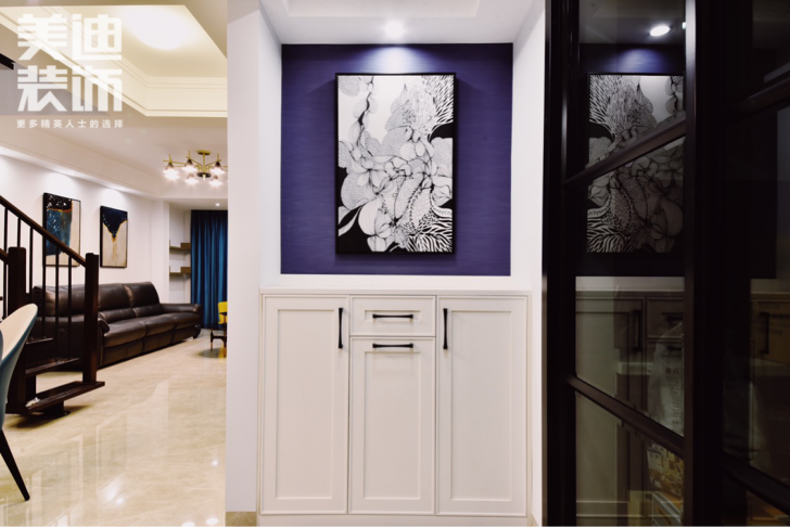 洋湖十八克拉135平現(xiàn)代簡約風裝修案例實拍圖--玄關(guān)