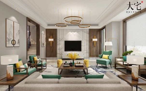 新中式裝修效果圖大全欣賞，聽說客廳這么裝修美呆了！